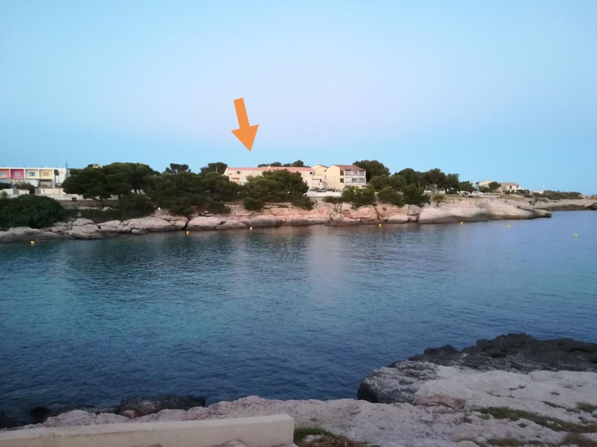 Bel Appartement Avec Terrasse - Plage De Carro A Pied Martigues Εξωτερικό φωτογραφία