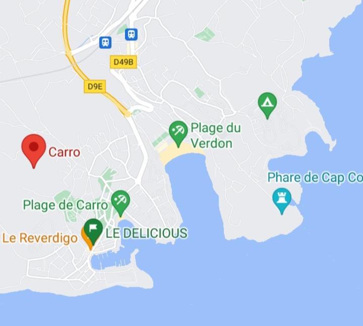 Bel Appartement Avec Terrasse - Plage De Carro A Pied Martigues Εξωτερικό φωτογραφία