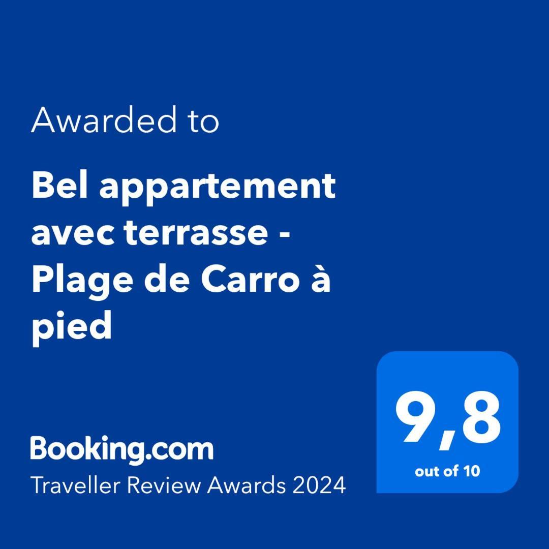 Bel Appartement Avec Terrasse - Plage De Carro A Pied Martigues Εξωτερικό φωτογραφία